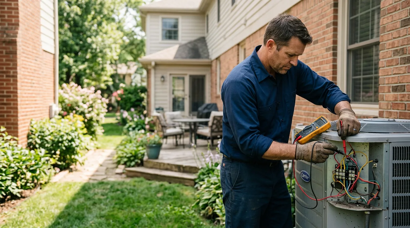 HVAC technician working near Demarest, NJ